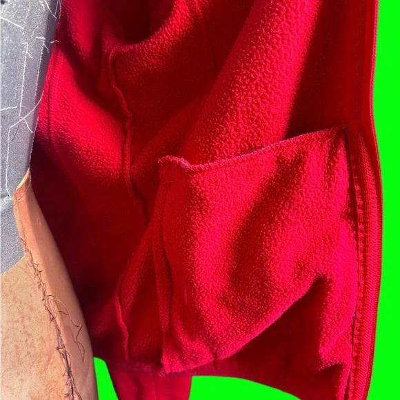 Pink fleece hoodie, zip-up with pockets - Picture 16 of 16